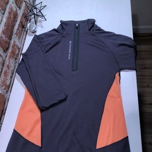 Second skin running 1/4 zip long sleeve